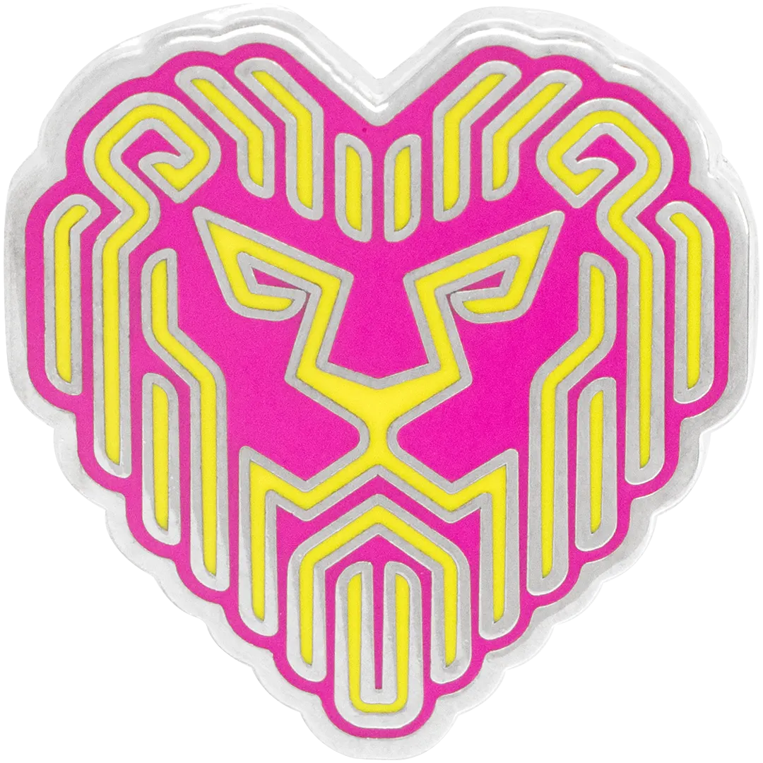 Jerm Lion Heart Pins